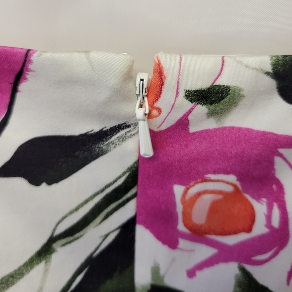 Evan Picone Floral Print Dress 12 - Picture 4 of 7